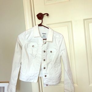 Old Navy white denim jean jacket